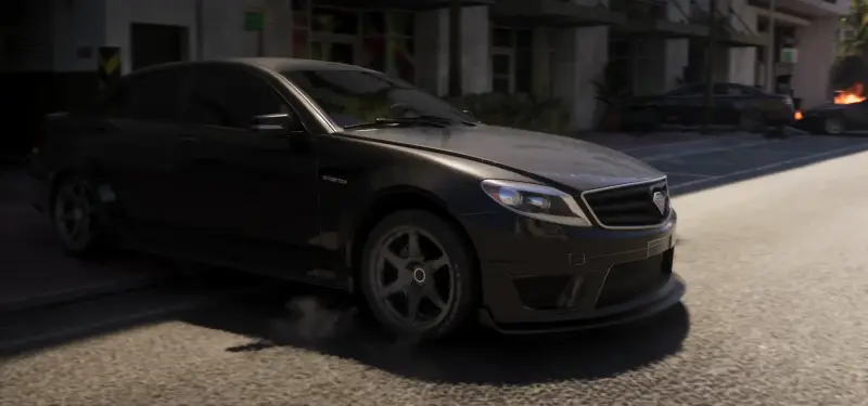 Benefactor Schafter in official GTA 6 media