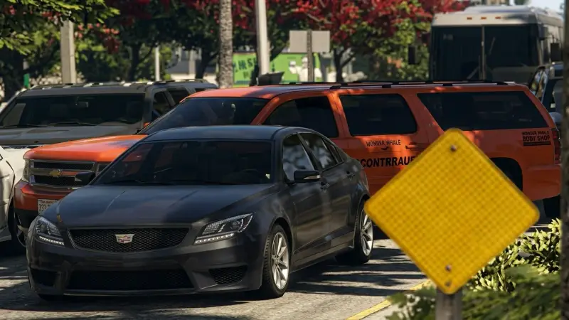 Declasse Granger Taxi, AI-enhanced example image from official GTA 6 media